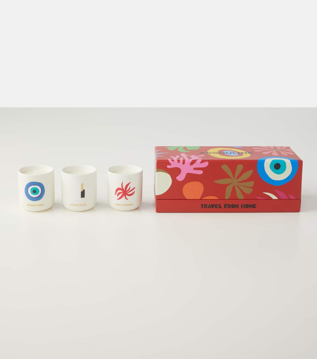 Assouline Travel From Home Mini set of 3 scented candles