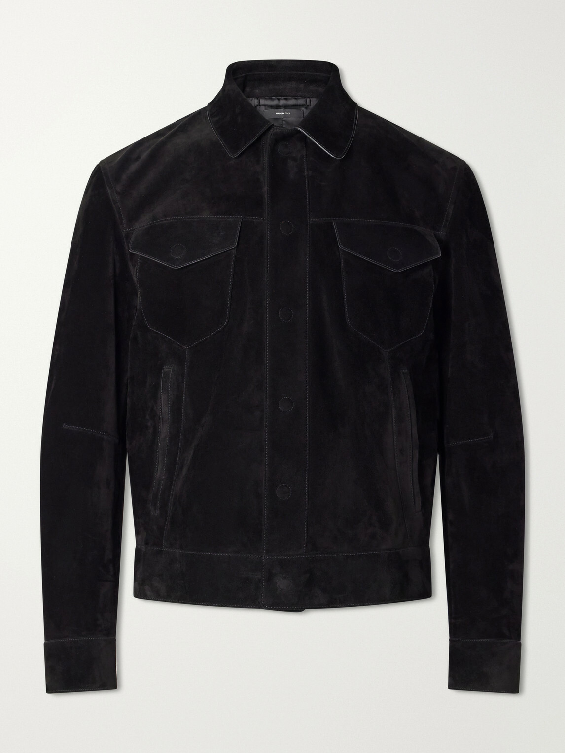 TOM FORD - Slim-Fit Suede Jacket - Black