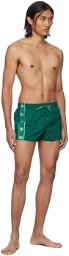 Dolce & Gabbana Green Graphic Swim Shorts