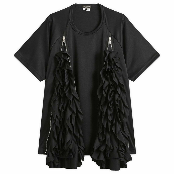 Photo: Comme des Garçons Homme Plus Men's Mesh Detail T-Shirt in Black