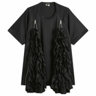 Comme des Garçons Homme Plus Men's Mesh Detail T-Shirt in Black