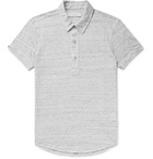 Orlebar Brown - Sebastian Slim-Fit Mélange Linen-Jersey Polo Shirt - Gray