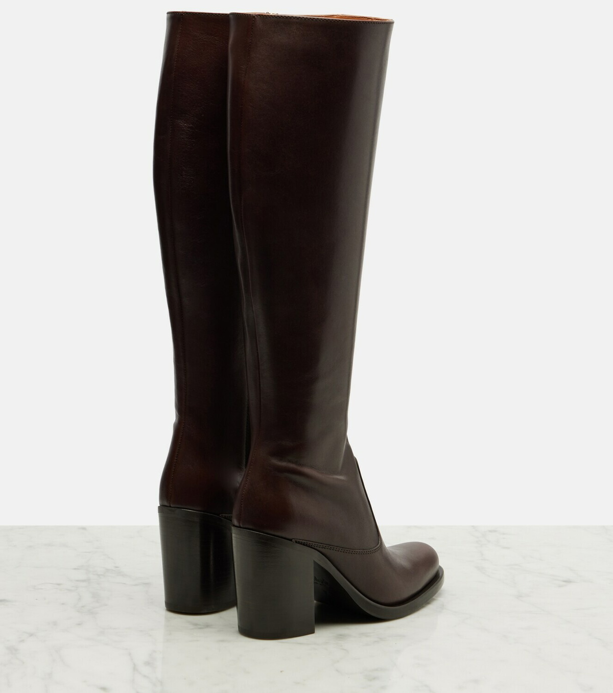 Chloé Leather knee-high boots