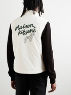 Maison Kitsuné - Logo-Print Shell Golf Gilet - Neutrals