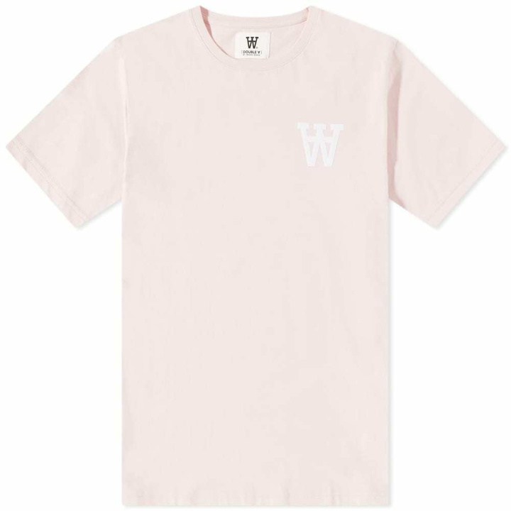 Photo: Wood Wood Men's Ace Double A Logo T-Shirt in Blush