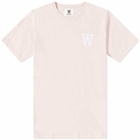 Wood Wood Men's Ace Double A Logo T-Shirt in Blush