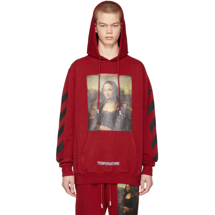 Photo: Off-White Red Diagonal Monalisa Hoodie