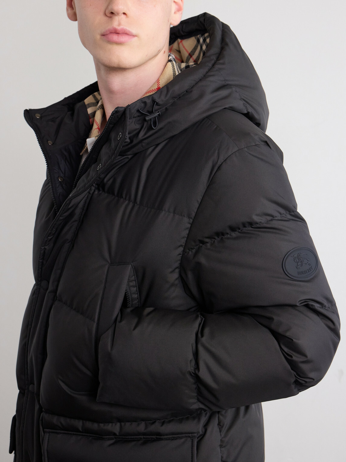 Burberry - Hooded Wool-Trimmed Quilted Shell Down Jacket - Black