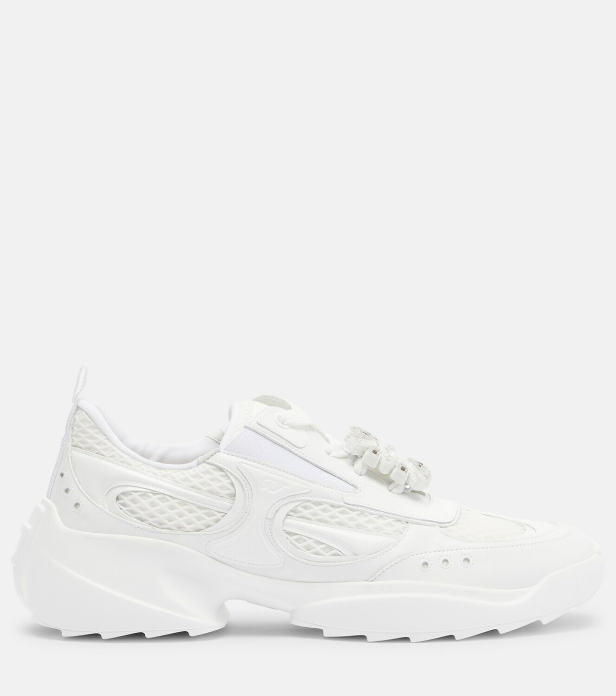 Roger Vivier Viv' On The Run leather-trimmed sneakers