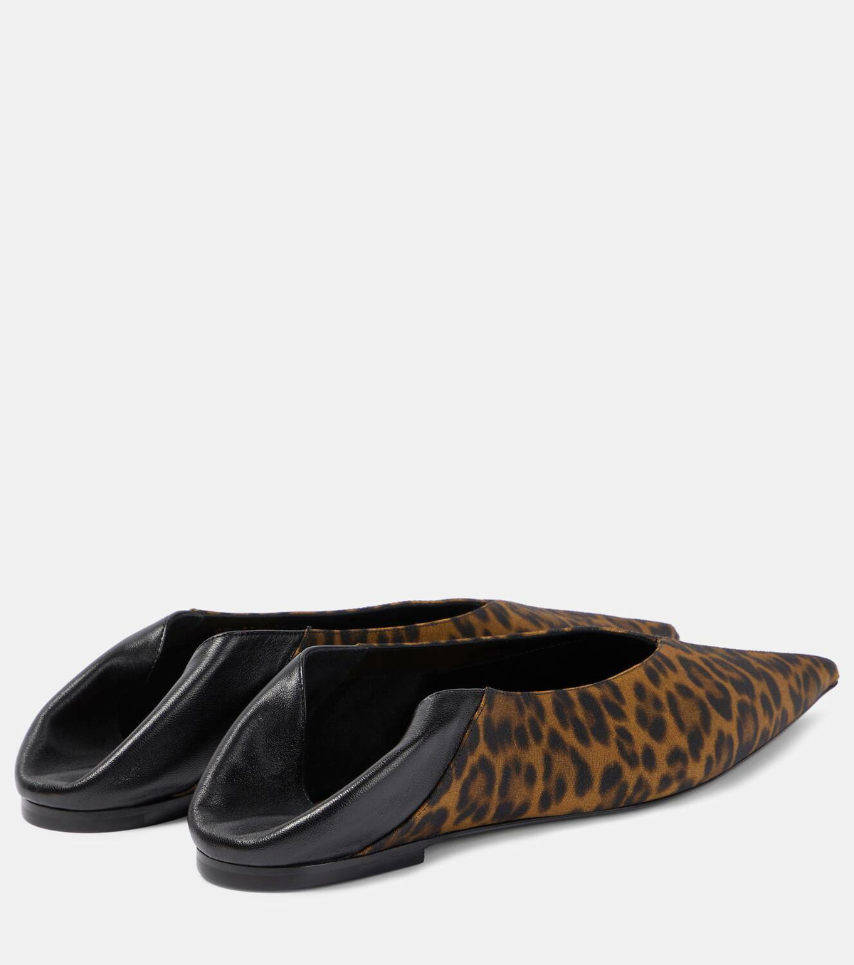 Saint Laurent Nour 05 leopard-print slippers