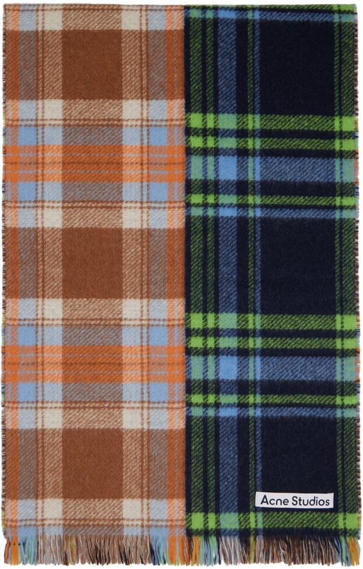 Photo: Acne Studios Multicolor Check Scarf