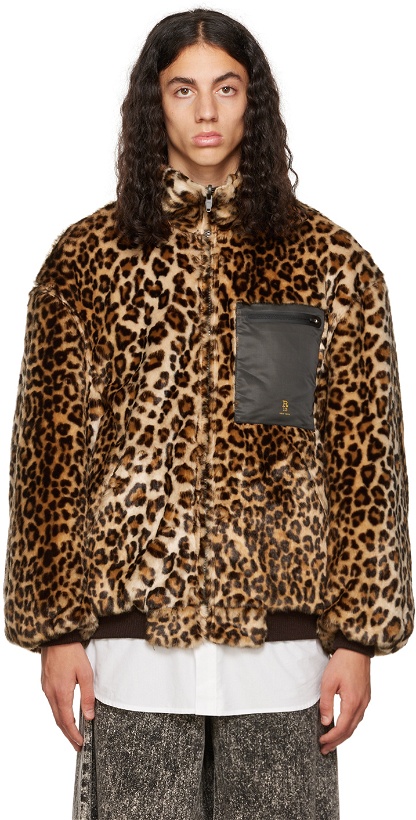 Photo: R13 Brown Leopard Reversible Jacket