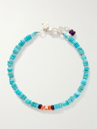 Peyote Bird - Wavebreaker Sterling Silver Multi-Stone Beaded Bracelet