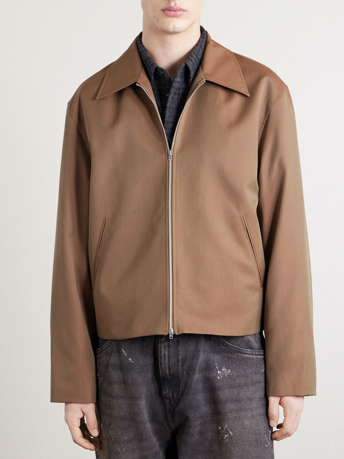 Top Mini Jacket Our Legacy - Mini Virgin Wool Jacket - Brown Our Legacy