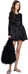 Cecilie Bahnsen Black Ovid Minidress