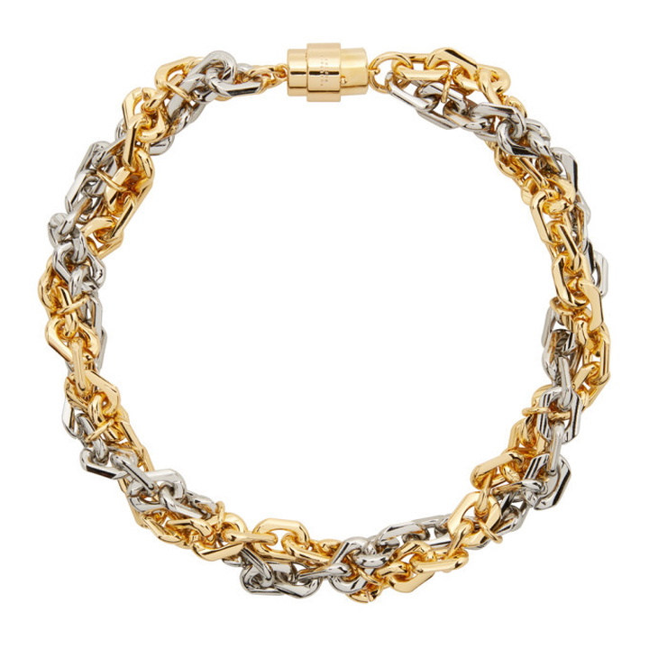 Photo: Portrait Report Gold and Silver Tom Fuxx Twist Chain Necklace