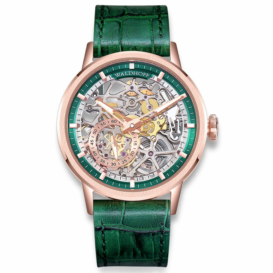 Waldhoff Pioneer Automatic Green Dial Mens Watch Waldhoff Pioneer Emerald