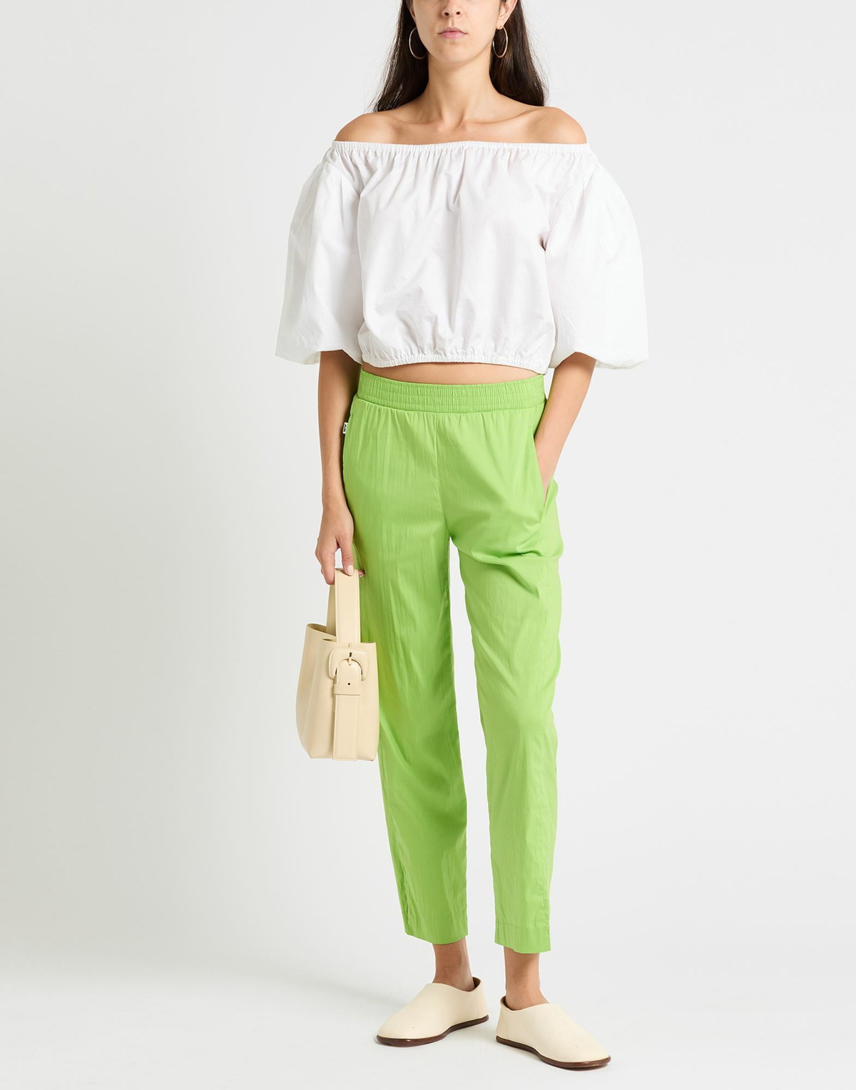 Jijil Womens Pants Lime in Green