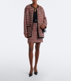 Versace Medusa wool-blend tweed jacket