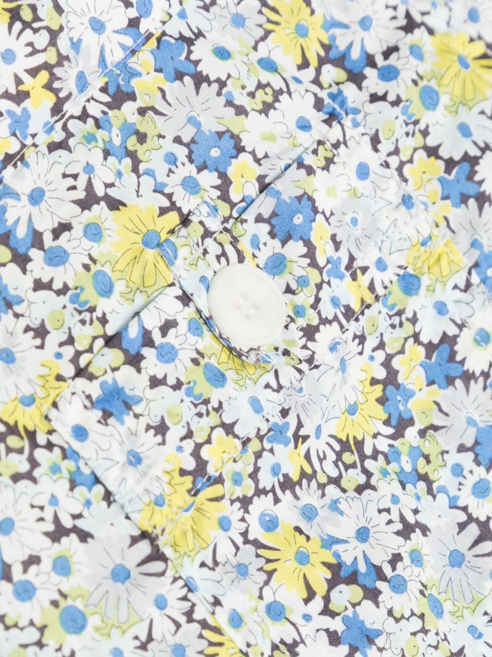 Bonpoint White Floral-Print Cotton Shorts