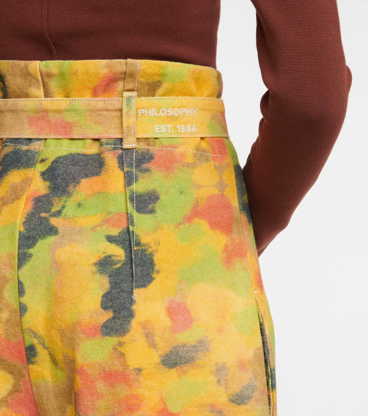 Philosophy di Lorenzo Serafini Camouflage straight jeans