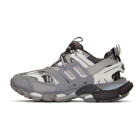 Balenciaga Grey and White Track Sneakers