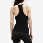 Joah Brown Women's V-Neck Racerback Tank Top in Black