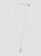 Drop Pendant Necklace in Silver