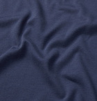 Loro Piana - Silk and Cotton-Blend Jersey T-Shirt - Men - Blue