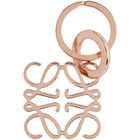 Loewe Rose Gold Anagram Keychain