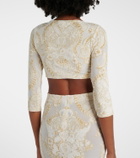 Roberto Cavalli Embellished top