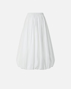 Pinko Long Balloon Skirt Bright White
