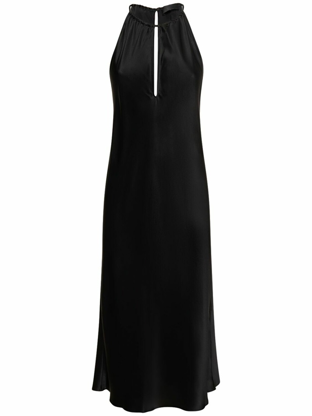 Photo: NILI LOTAN - Eglantine Halter Neck Silk Midi Dress