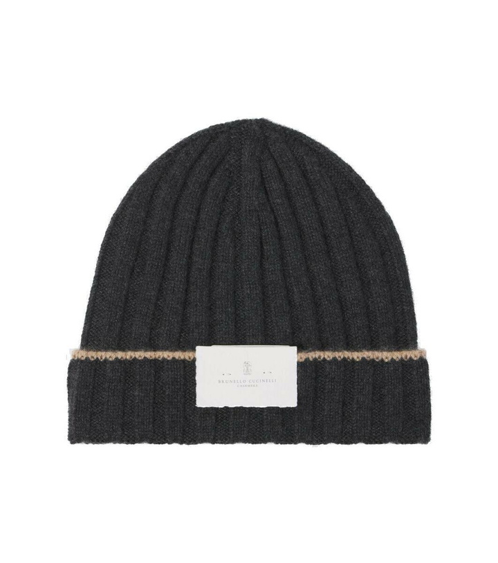 Photo: Brunello Cucinelli Ribbed-knit cashmere beanie
