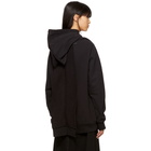 MM6 Maison Martin Margiela Black Heavy Brushed Hoodie