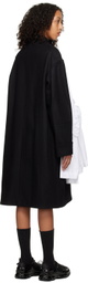 Simone Rocha SSENSE Exclusive Black Paneled Coat