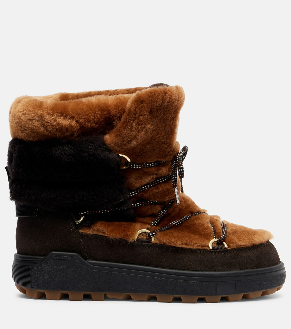 Bogner Chamonix 10 shearling and suede ankle boots
