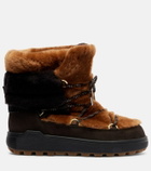 Bogner Chamonix 10 shearling and suede ankle boots