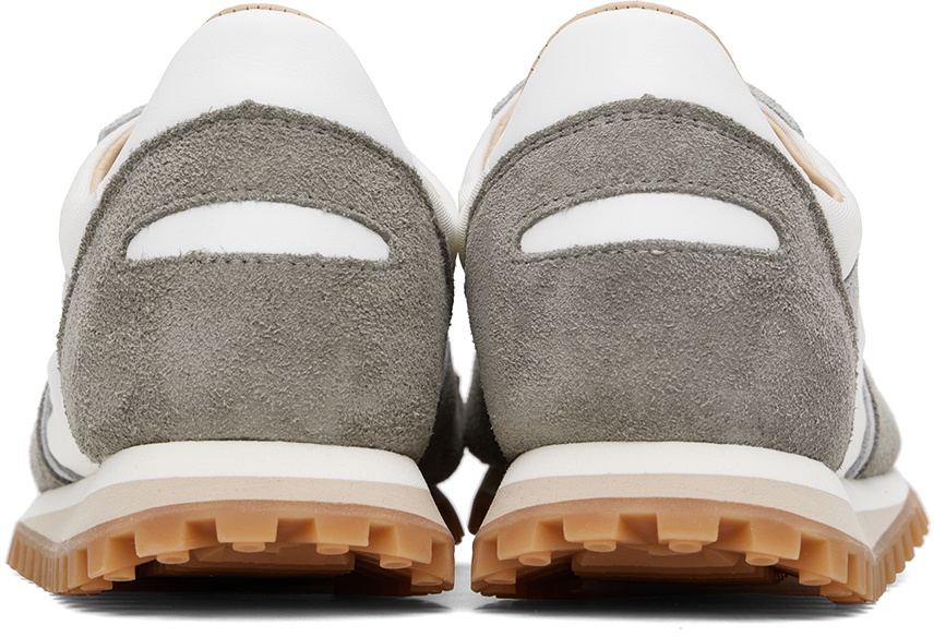 Spalwart White & Gray Marathon Trail Low Sneakers Spalwart