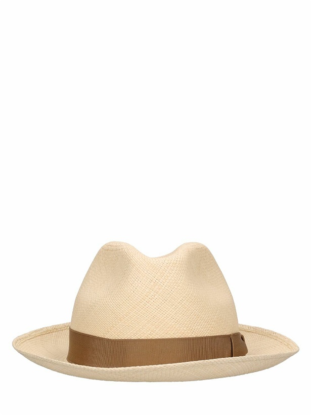 Photo: BORSALINO - Federico 6cm Brim Straw Panama Hat