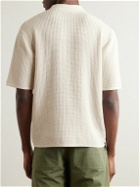Rag & Bone - Nolan Crochet-Knit Polo Shirt - White