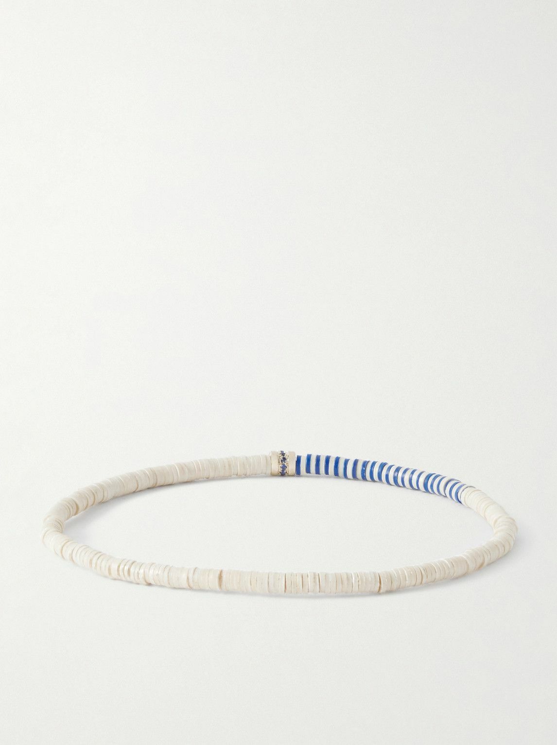 Luis Morais - 14-Karat Gold Sapphire Beaded Bracelet