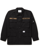 WTAPS - Appliquéd Printed Cotton-Ripstop Field Jacket - Black