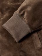 Zegna - Suede Blouson Jacket - Brown
