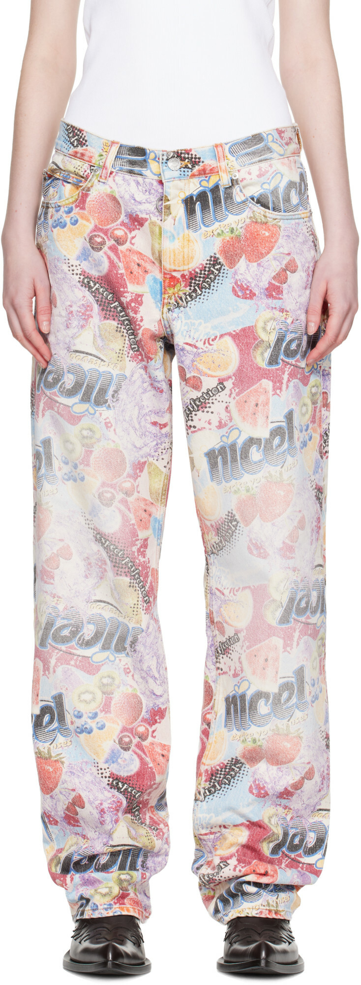 Martine Rose Multicolor 5-Pocket Relaxed Jeans