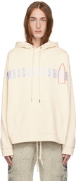 Who Decides War Off-White Embroidered Hoodie