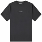 Jil Sander Men's Logo Active T-Shirt in Black