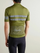 Rapha - Brevet Logo-Print Mesh-Panelled Recycled Cycling Jersey - Green
