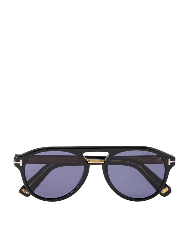 Photo: TOM FORD - Icon Aviator-Style Acetate Sunglasses - Blue