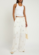 Marques' Almeida Embellished Woven Trousers White